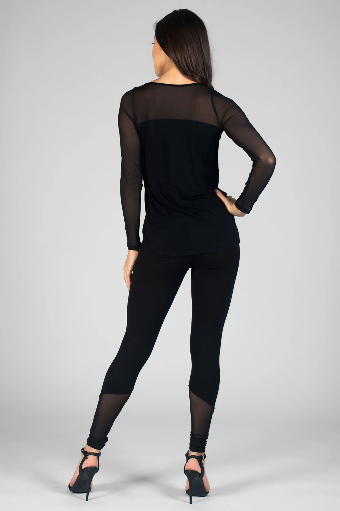 Mesh Panel Leggings - Image 4