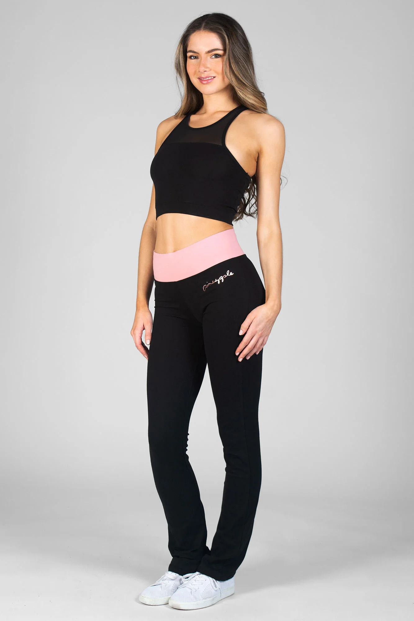 Contrast Band Bootcut Jersey Trousers - Image 3