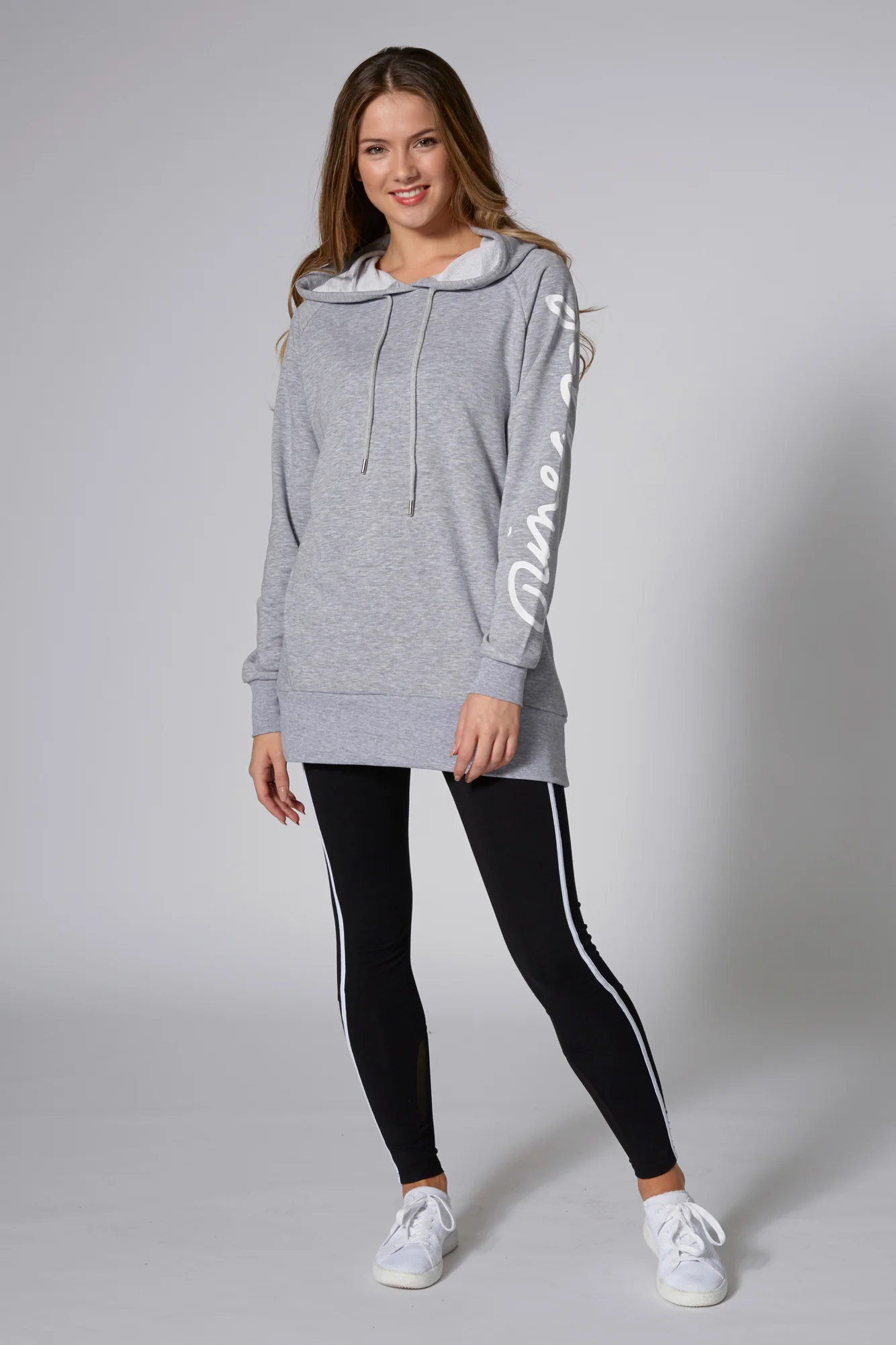 Longline Logo Hoodie - Image 3