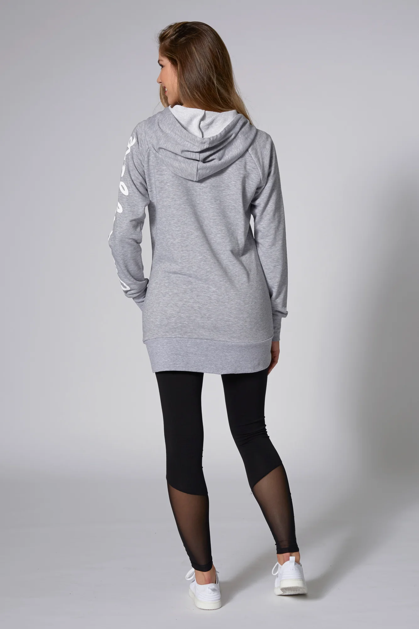 Longline Logo Hoodie - Image 4