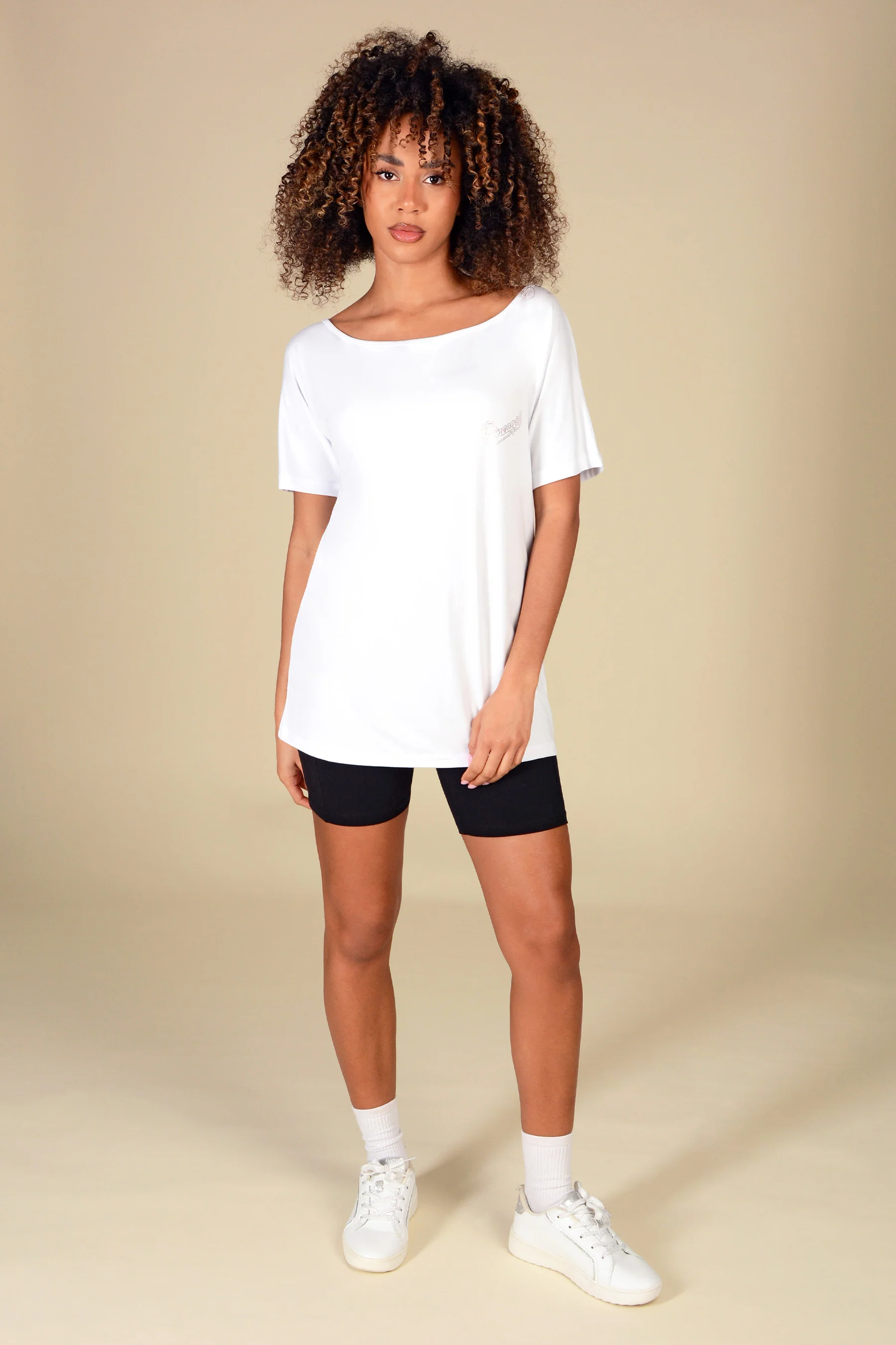 Off Shoulder Oversized T-Shirt - Image 3